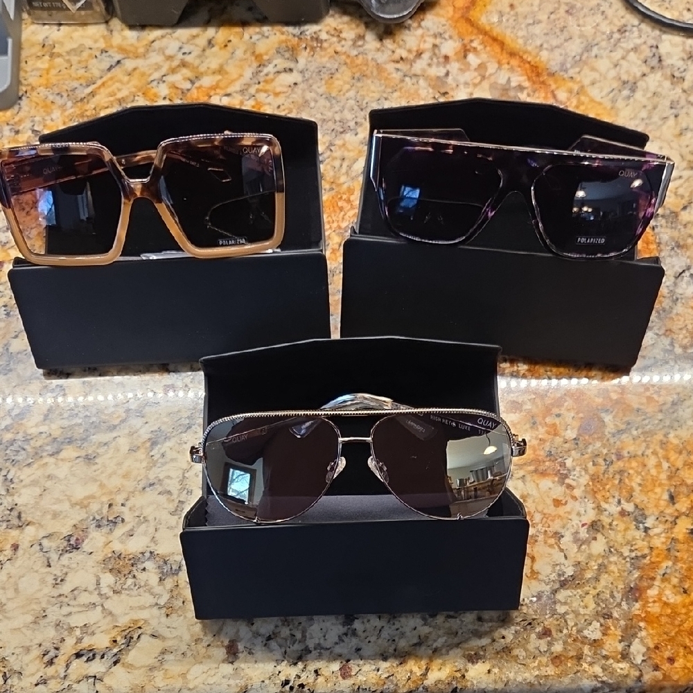 Quay Australia Sunglasses Set - Black and Brown